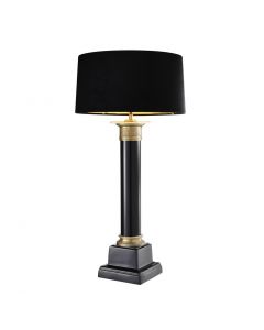 Monaco Black & Brass Table Lamp