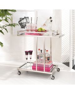 Beverly Hills Stainless Steel Trolley
