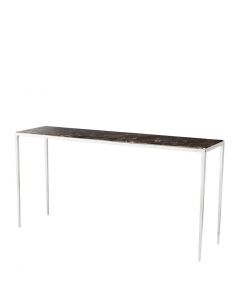 Henley Large Nickel Console Table