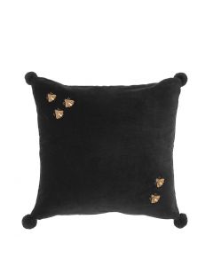 Salgado Black Velvet Pillow - 50 x 50cm