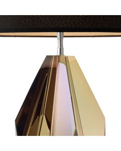 Setai Amber Crystal Glass Table Lamp