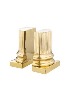 Pillar Brass Bookend - Set of 2