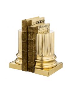 Pillar Brass Bookend - Set of 2
