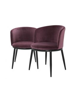 Filmore Cameron Royal Purple Dining Chair - Set of 2