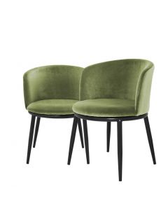 Filmore Cameron Light Green Dining Chair - Set of 2