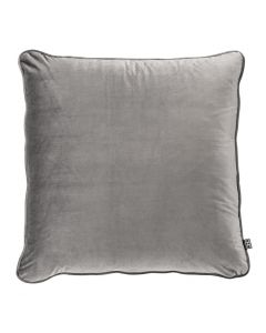 Roche Porpoise Grey Velvet Pillow - 60 x 60cm