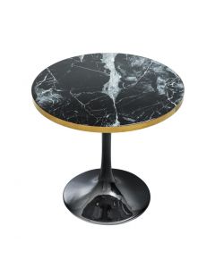 Eichholtz Parme Round Black Side Table