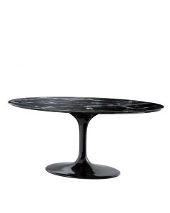 Eichholtz Solo Oval Black Dining Table 