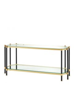 Florence Gold & Black Console Table 