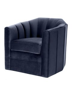 Delancey Savona Midnight Blue Swivel Chair