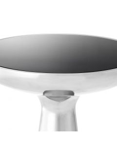 Lindos Polished Stainless Steel Low Side Table