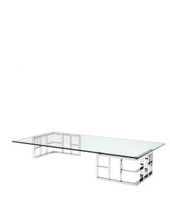 Ramage Polished Stainless Steel Coffee Table