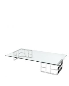 Ramage Polished Stainless Steel Coffee Table