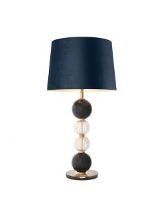 Fresco Blue & Antique Brass Table Lamp