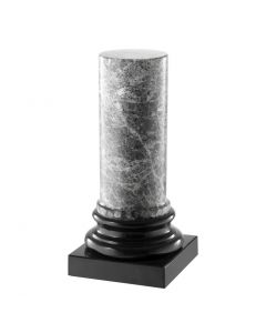 Porto Black & Grey Marble Column