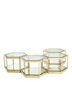 Sax Gold Coffee Tables - Set of 4