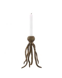 Octopus Brass Candle Holder 