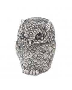 Owl Antique Silver Box