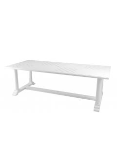 Bell Rive White Outdoor Rectangle Dining Table