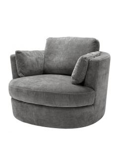 Clarissa Clarck Grey Swivel Chair