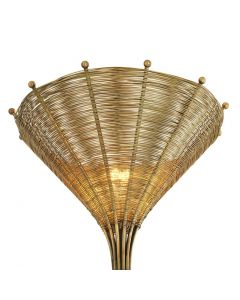 Kon Tiki Brass Floor Lamp