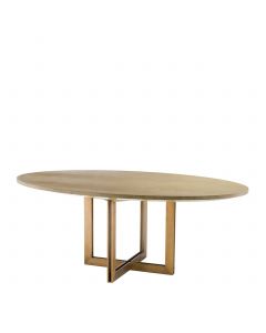 Melchior Washed Oak Oval Dining Table