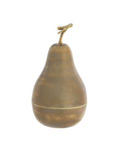 Pear Vintage Brass Box - Set of 2 