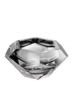 Las Hayas Grey Crystal Glass Bowl 