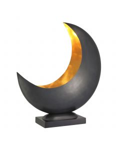 Half Moon Gunmetal Table Lamp