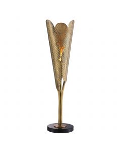 Plantain Vintage Brass Table Lamp