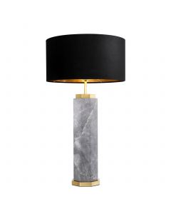 Newman Grey Marble Table Lamp