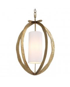 Luciano Hammered Vintage Brass Pendant