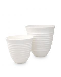 Herrera White Vases - Set of 2