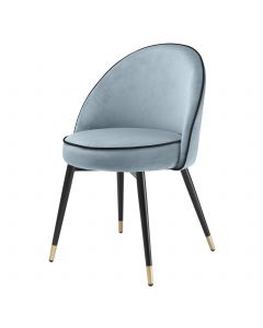 Cooper Savona Blue Velvet Dining Chair - Set of 2