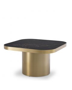 Proximity Brushed Brass Side Table