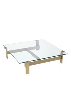 Maxim Brushed Brass Coffee Table