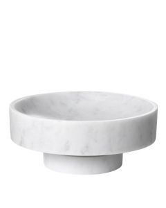 Santiago Carrara White Marble Bowl 