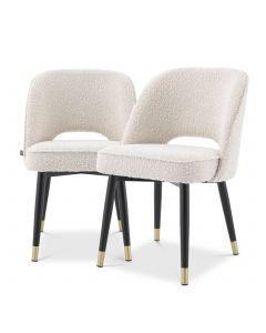 Cliff Boucle Cream Dining Chair - Set of 2