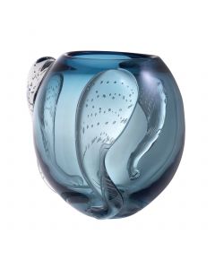 Sianluca Large Blue Glass Vase