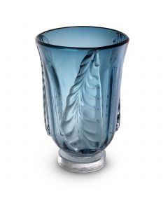Sergio Small Blue Glass Vase