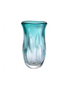 Matteo Small Turquoise Glass Vase 