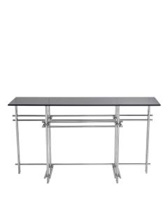 Quinn Stainless Steel & Smoked Mirror Console Table