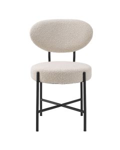 Vicq Boucle Cream Dining Chair - Set of 2 