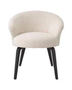 Moretti Boucle Cream Dining Chair 