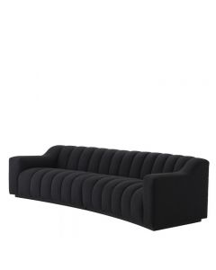 Kelly Large Boucle Black Sofa