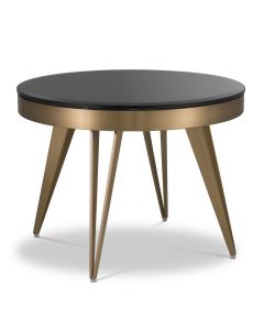 Rocco Brushed Brass Side Table 