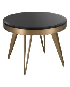 Rocco Brushed Brass Side Table
