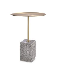 Cole Grey Marble Side Table 