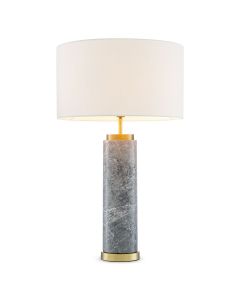 Lxry Grey Marble Table Lamp 
