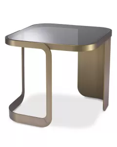 Numa Brushed Brass Side Table